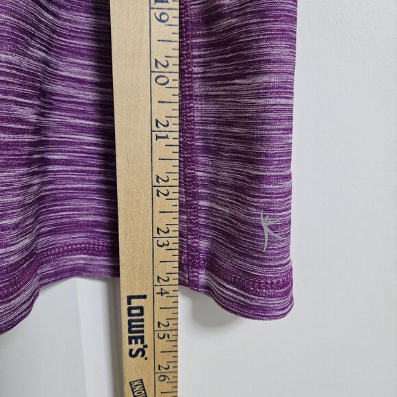 Danskin Now Fitted Racerback Tank Women's Small Purple Striped Activewear EUC - Picture 5 of 7